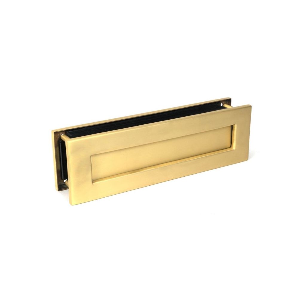Satin Brass Traditional Letterbox