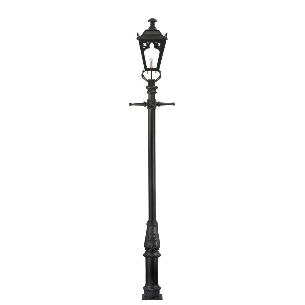 The Black Canterbury Lamp Post In 3.7 Metres
