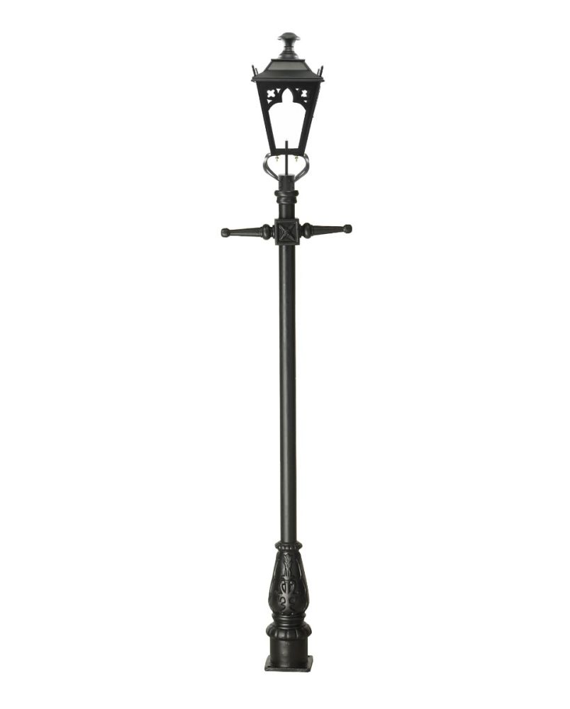 The Black Canterbury Lamp Post In 2.26 Metres