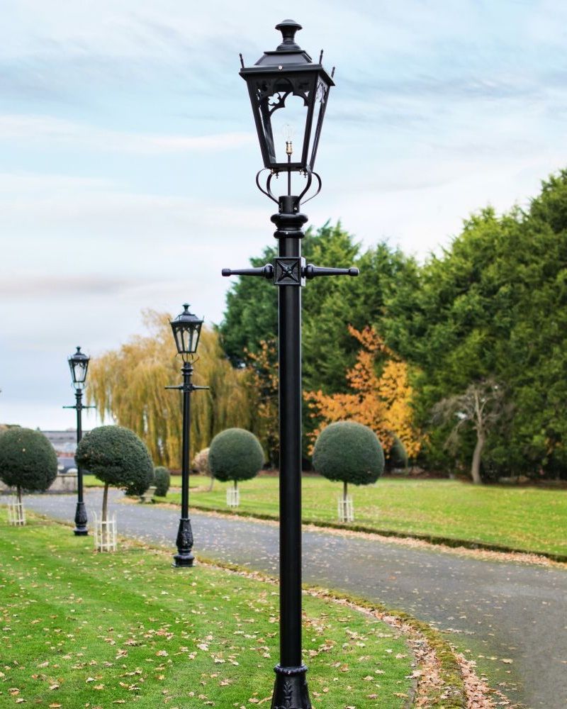 The Black Canterbury Lamp Post In 3.2 Metres 