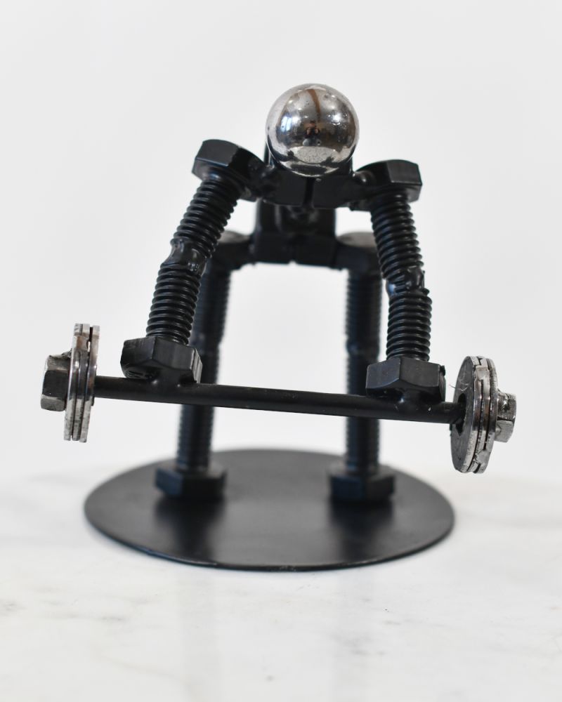 The Deadlift Scrap Metal Art Sculpture