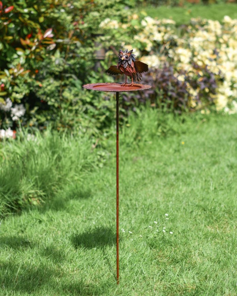 'The Owl' Bird Feeder Garden Spike