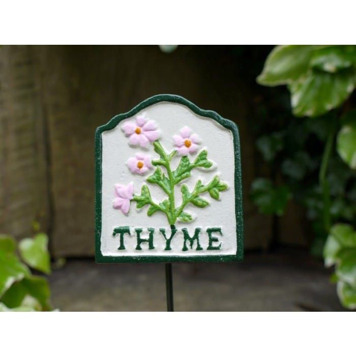 Cast Iron Hand Painted Thyme Sign 