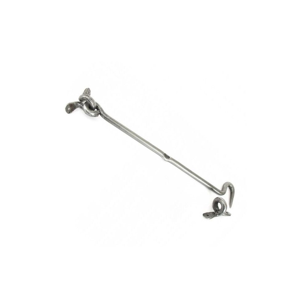 Traditional Antique Pewter Forged Cabin Hook - 10"