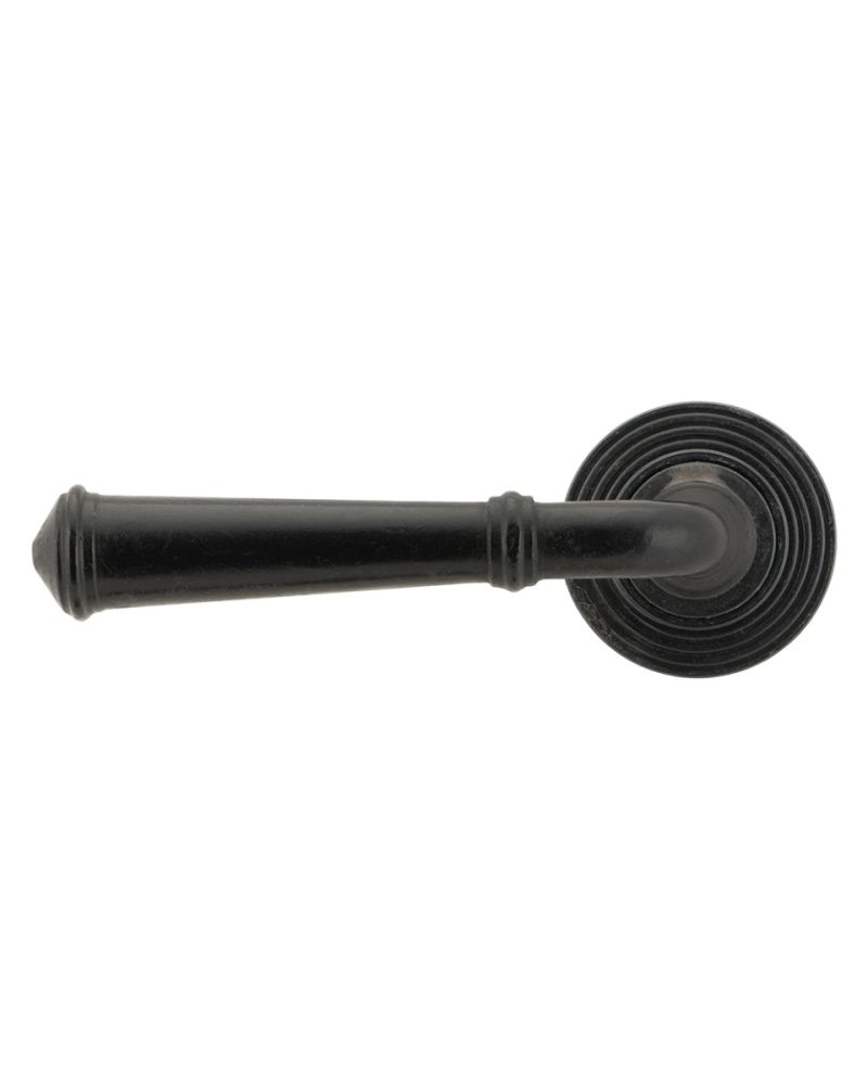 Traditional Beeswax Unsprung Lever Door Handle on Beehive Rose
