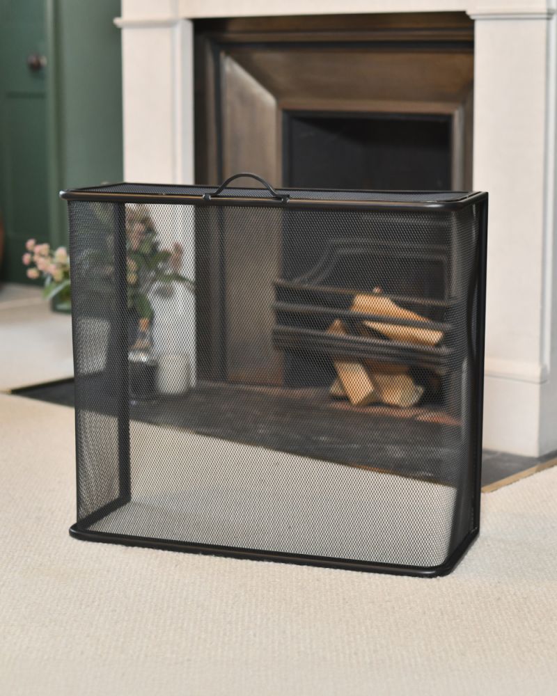 Traditional Black 'Horton' Fire Guard