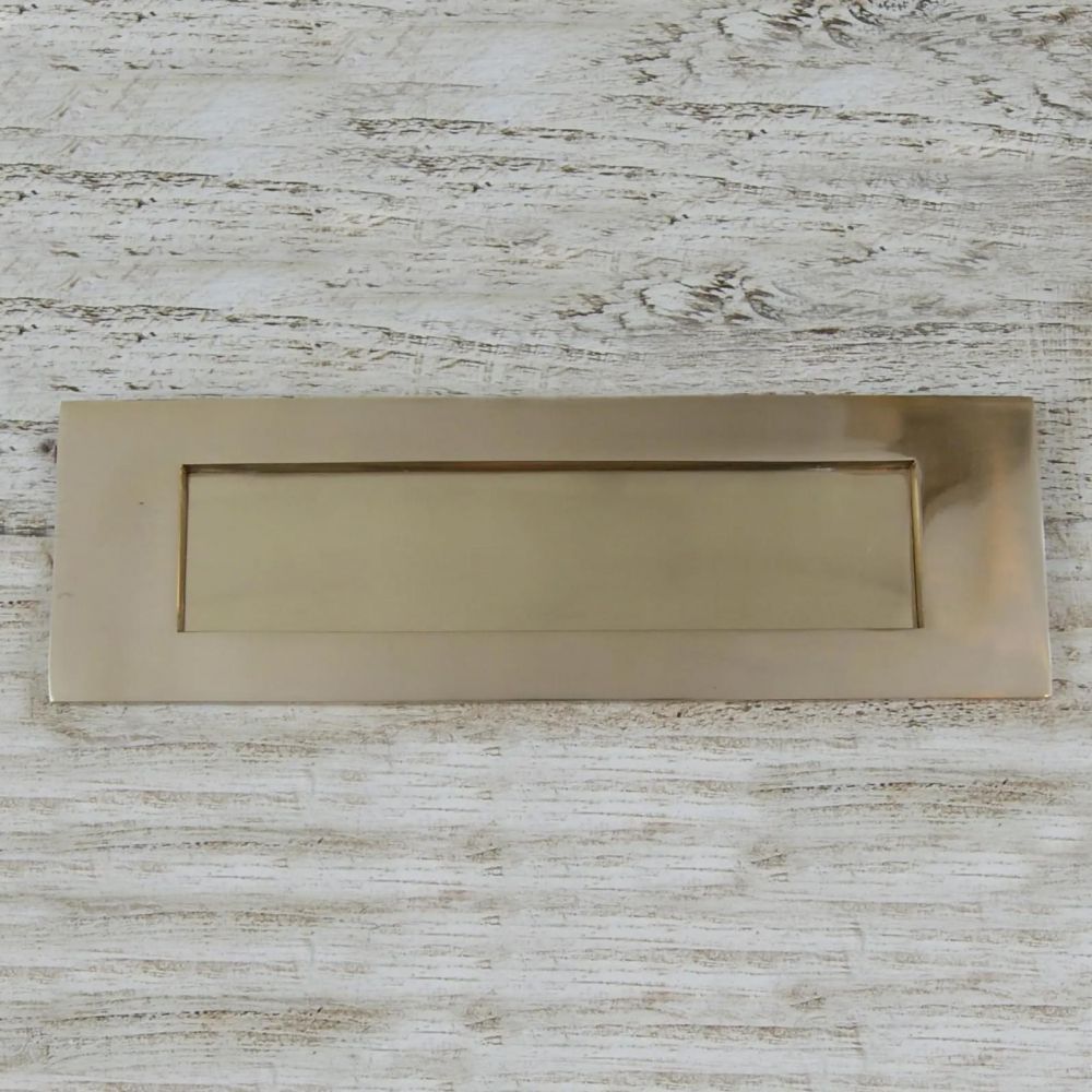 Traditional Cast Brass Letter Plate