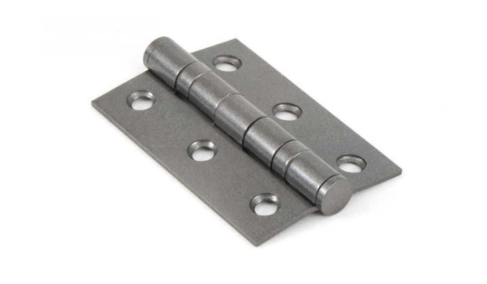 Traditional Pewter Ball Bearing Butt Hinge - 3"