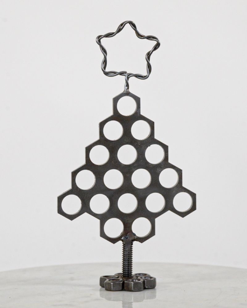 Christmas Tree Scrap Metal Art Sculpture