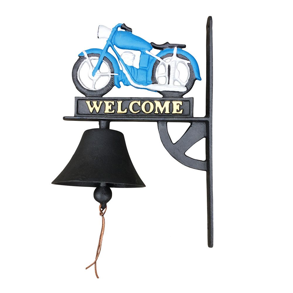 Motorcycle Wall Garden Bell