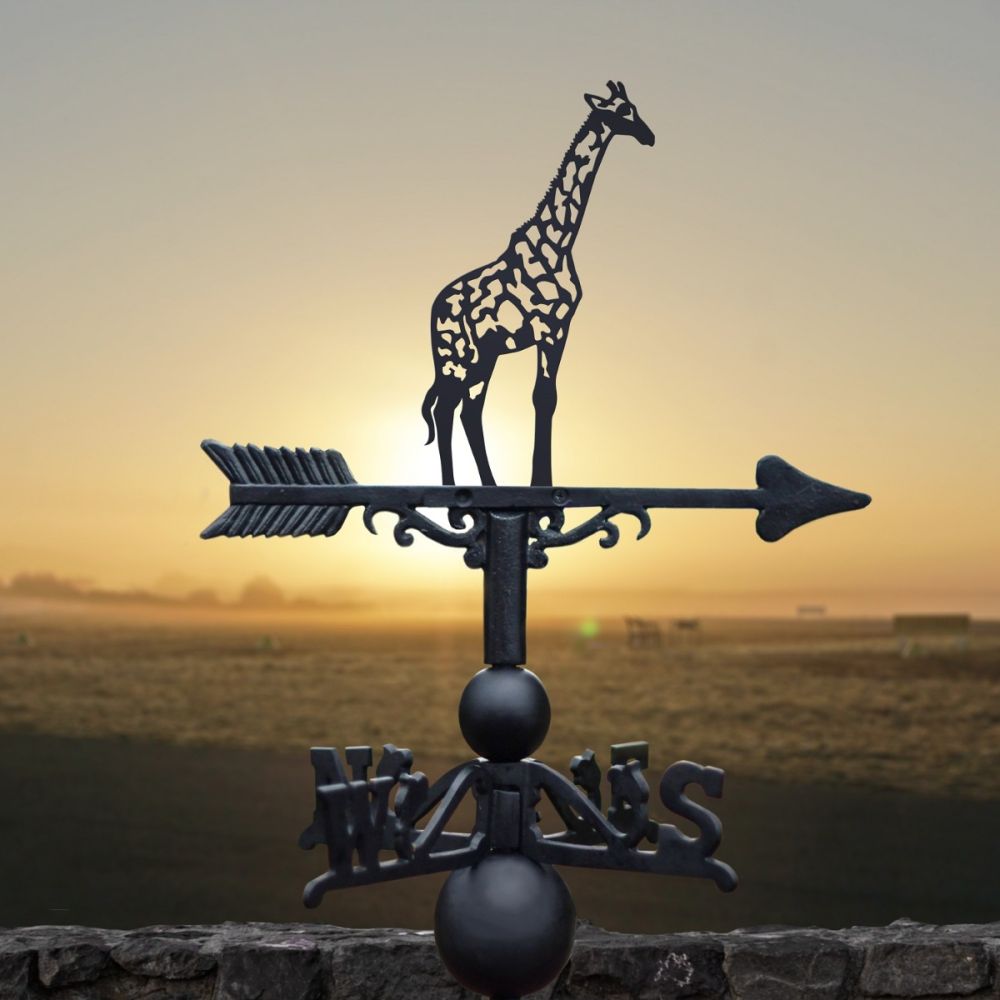 Cast Iron & Steel Giraffe Weathervane 