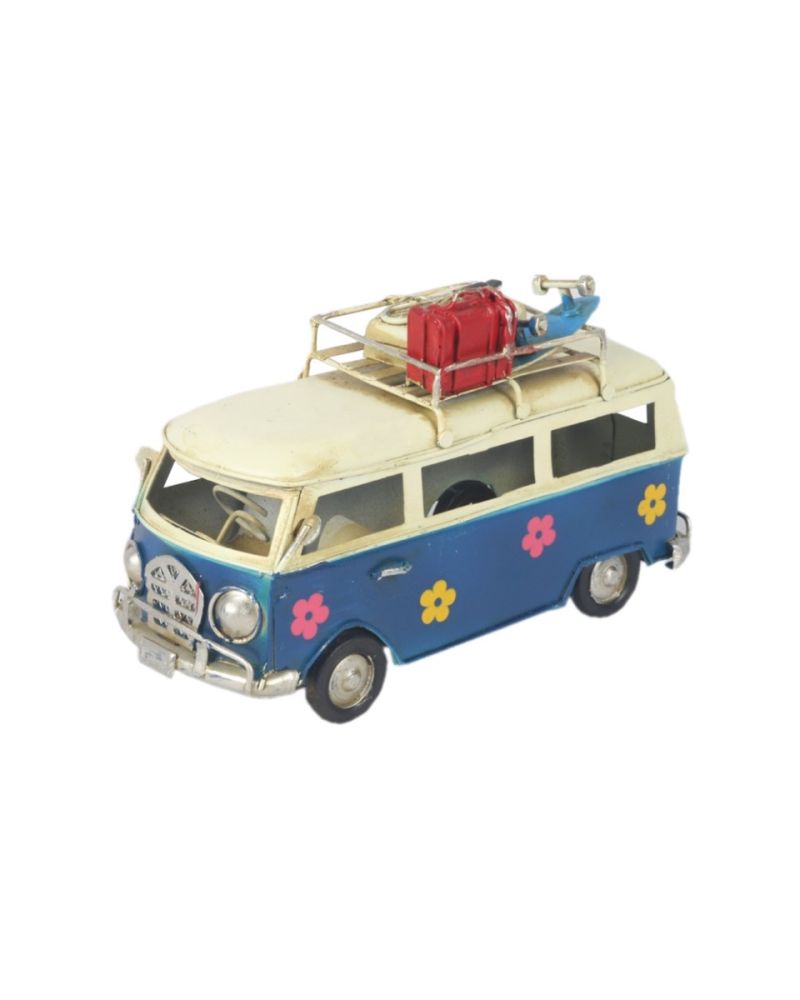 Vintage Model Campervan With Flower Design