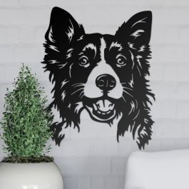 Border collie wall art hot sale