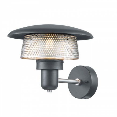 304 Stainless Steel Silver & Grey Wall Light-22cm