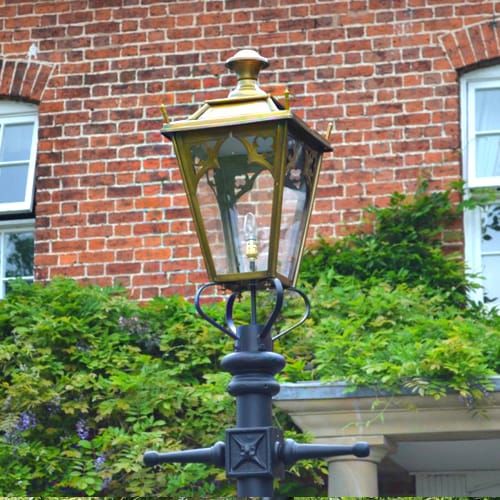 The Brass Canterbury Lamp Post In 3.2 Metres