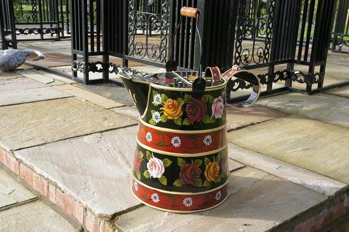 buckleyware can with lid large (3 gallon) - Black and Brass