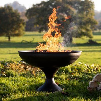 Concave Black Fire Bowl - 80cm