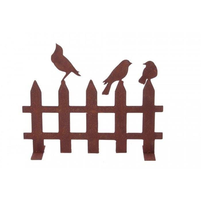 Large “Peamount Estate” Birds on a Garden Fence Sculpture