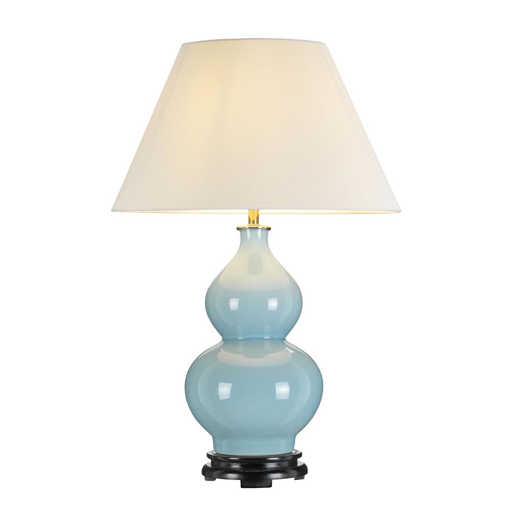  Duck Egg Blue Tall Empire Table Lamp