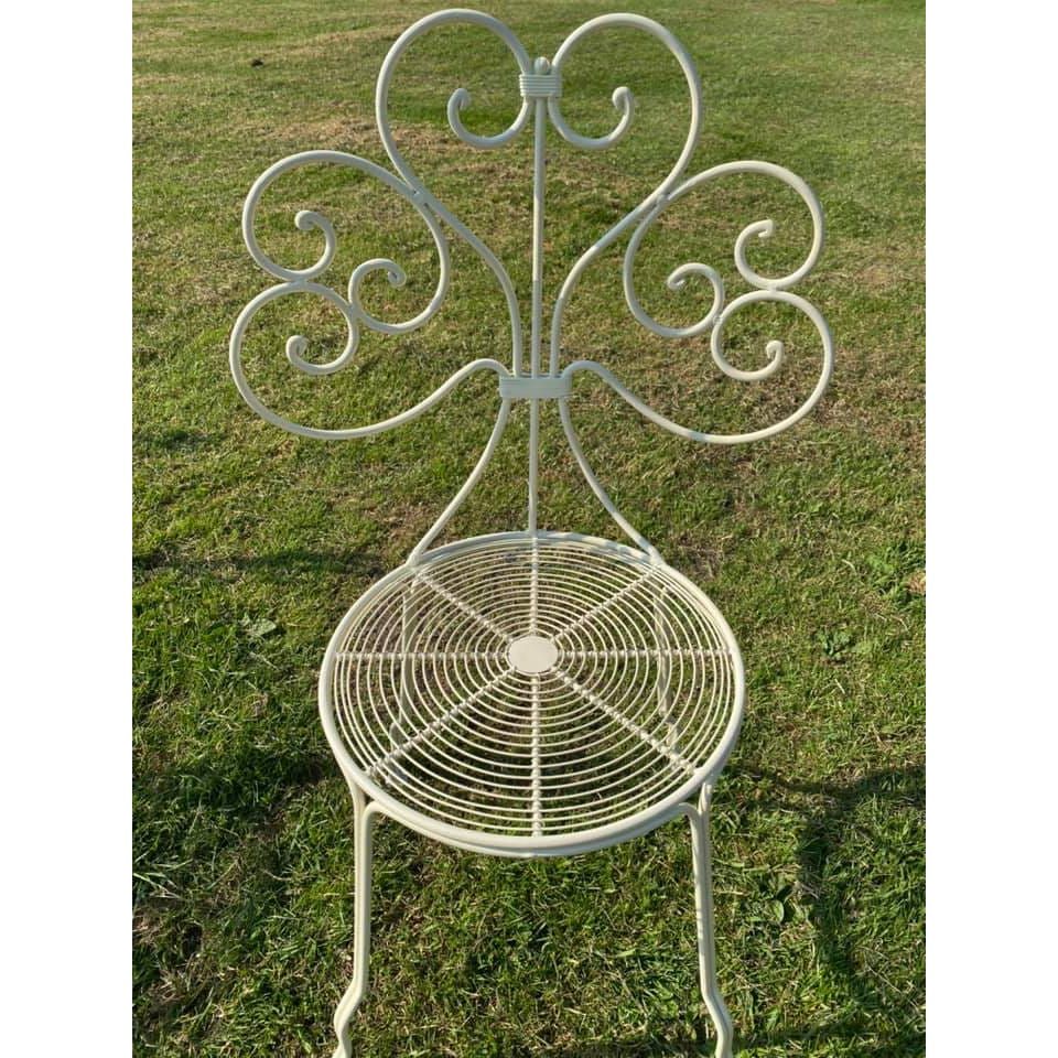 Heart Design Chair Finished in Cream