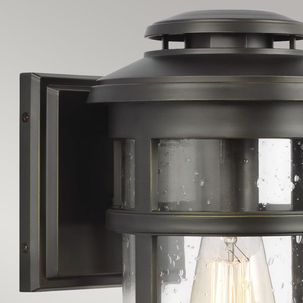 Antique Bronze Nautical Wall Lantern - Medium