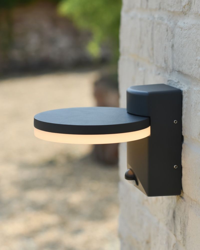 Above The Modern Wall Light With A PIR Sensor