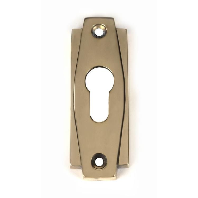 Aged Brass Euro Escutcheon