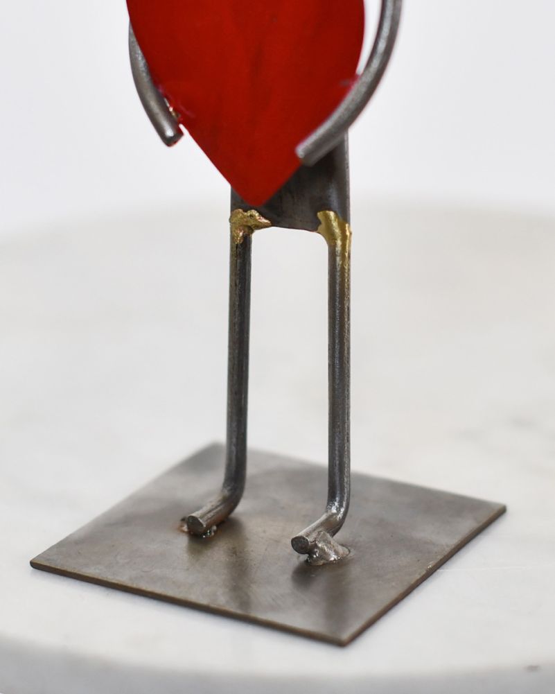 'All Heart' Scrap Metal Art Sculpture Base