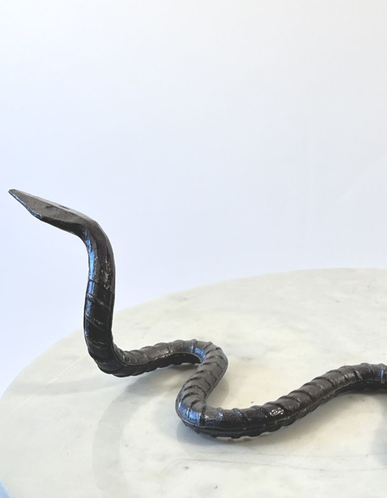 Anakin The Snake Scrap Metal Art Sculpture Close Up