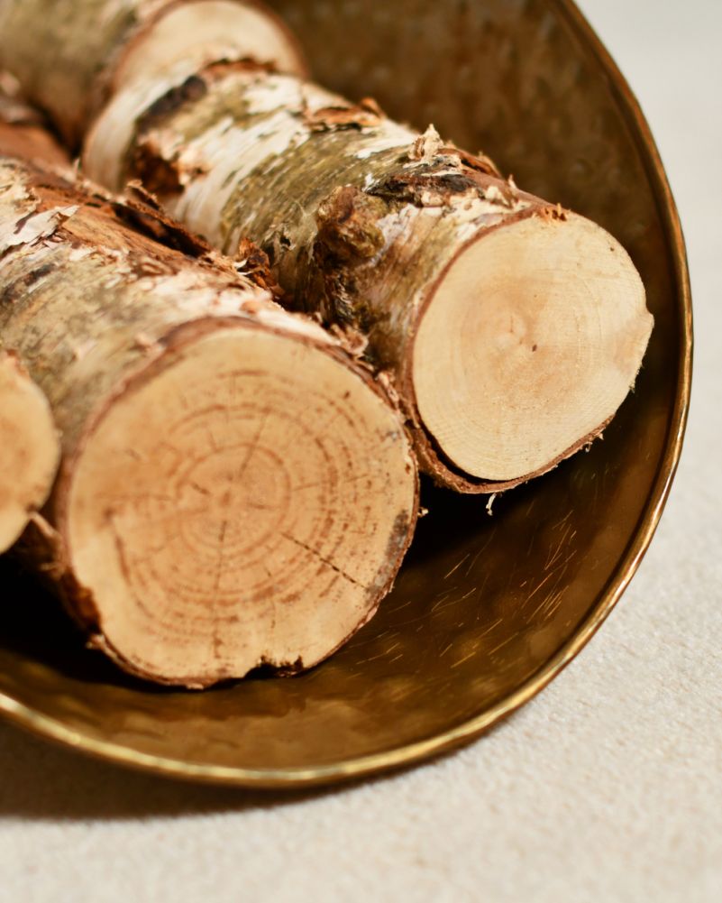 Antique Copper Curved Log Store Close Up Details 