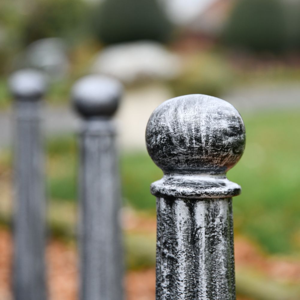 Antique Silver Driveway Bollard Top