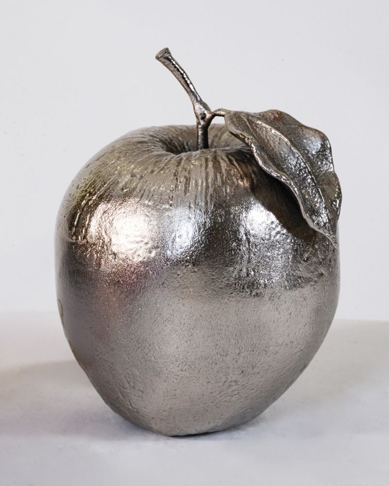 Forbidden Fruit Apple Interior Ornament - 16cm Nickel