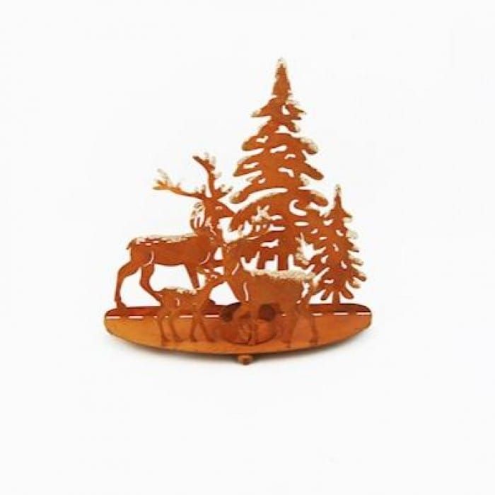 Reindeer With Christmas Tree Candleholder
