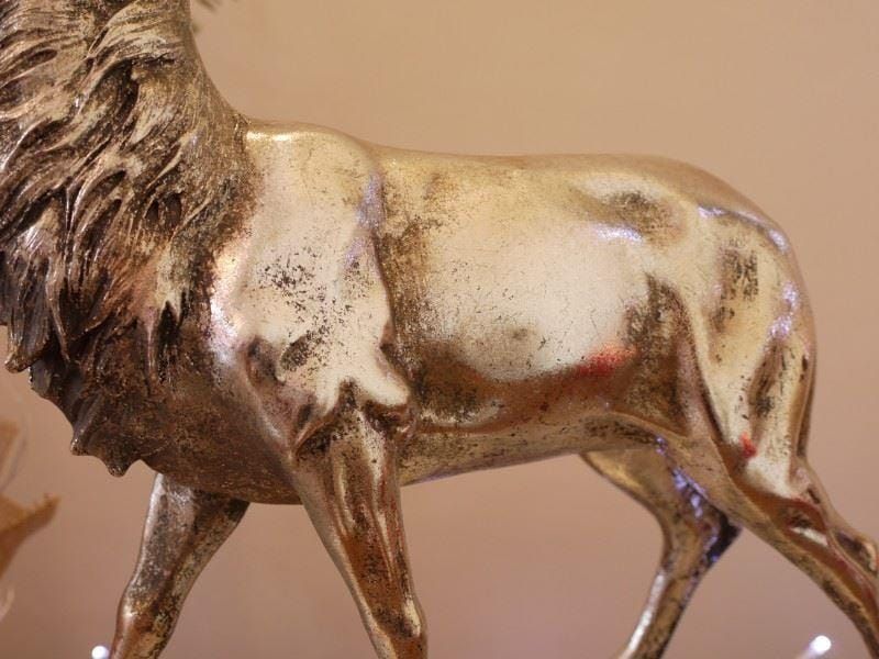 'Loch' Silver Stag On Base