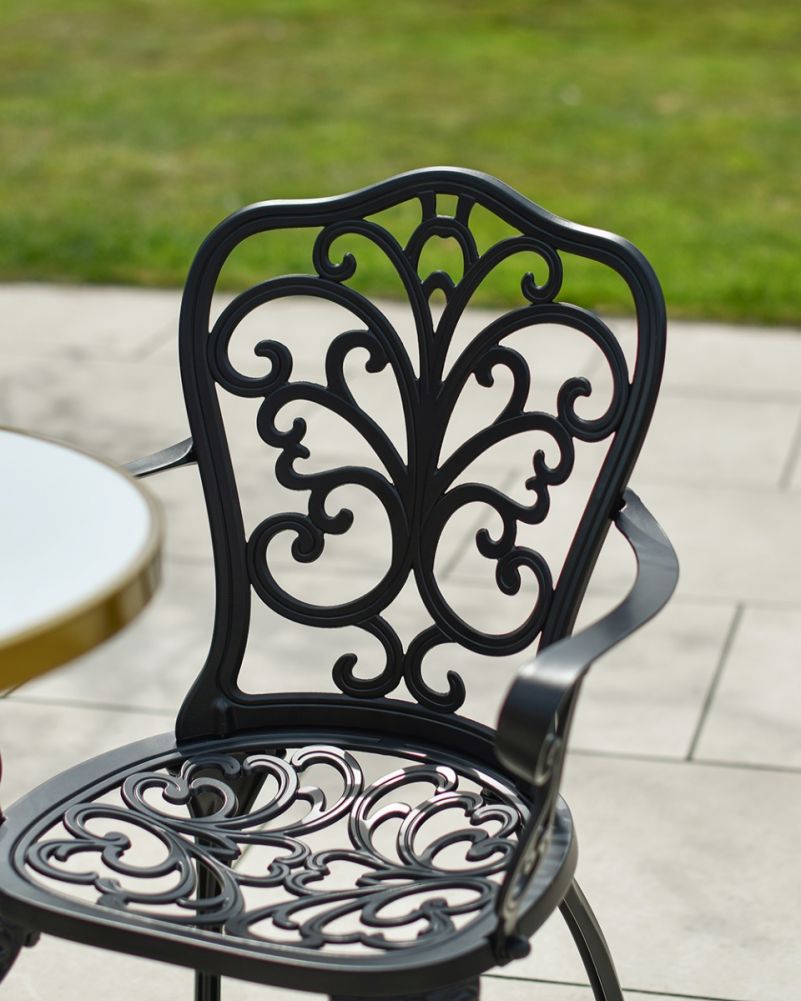 Back Of The Seat From The 'Havenwood' Aluminium Two Seater Garden Dining Set