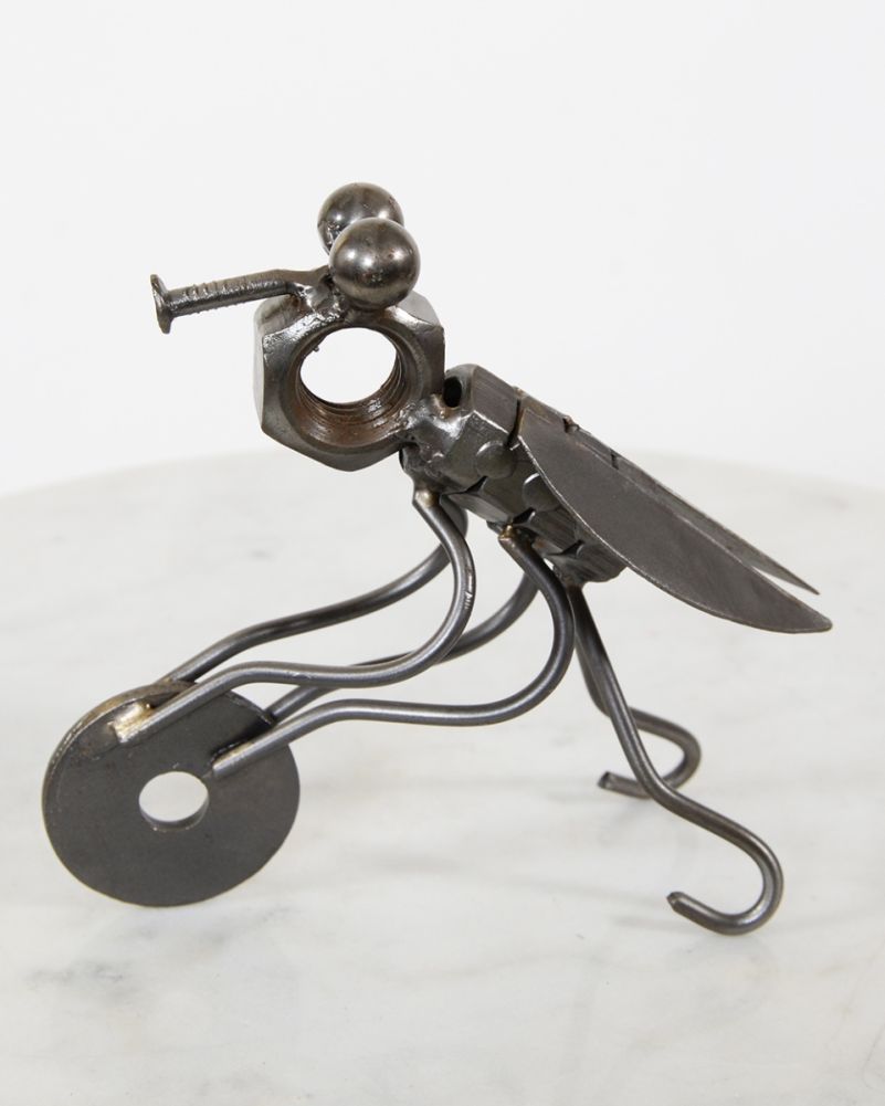 'Balanced Buzz' Scrap Metal Art Sculpture