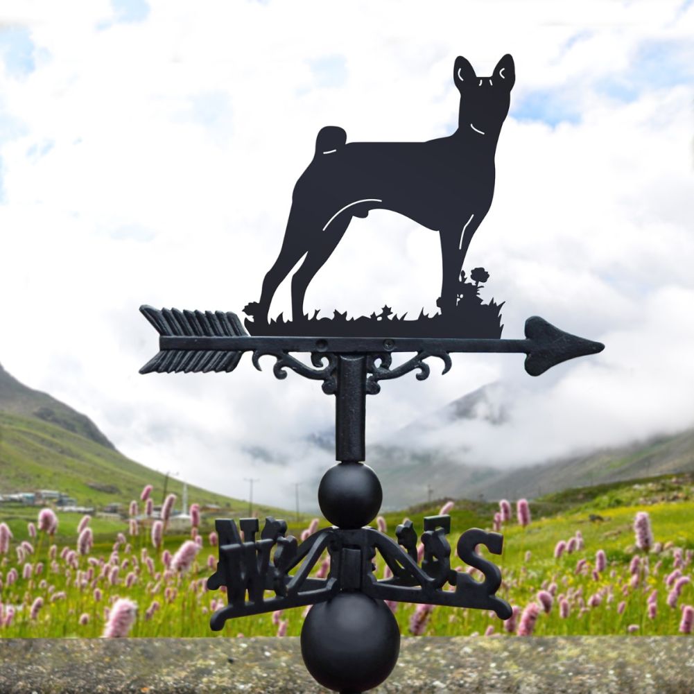 Ornate Besenji Dog Garden Weathervane