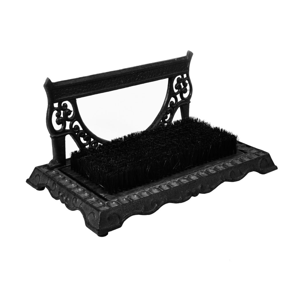 Black Cast iron Boot brush & Scraper