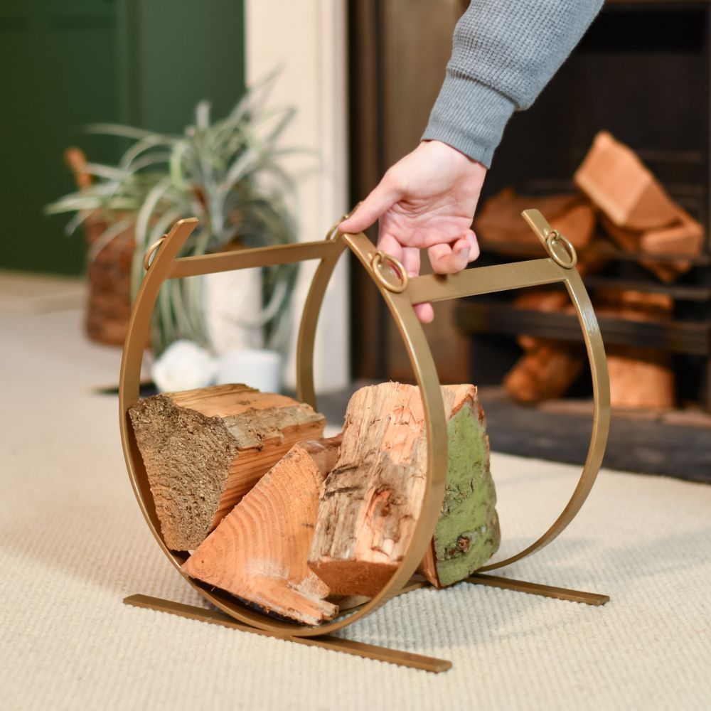Scale Of The Bronze 'Beaufort' Curved Log Rack