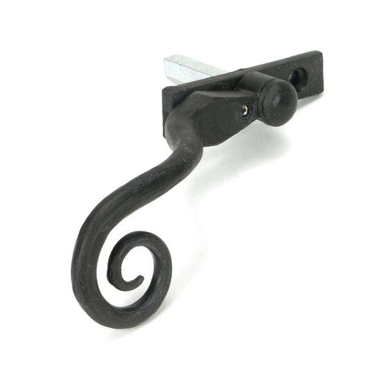 Beeswax Monkey Tail Espagnolette Window Handle-Right Hand On Side