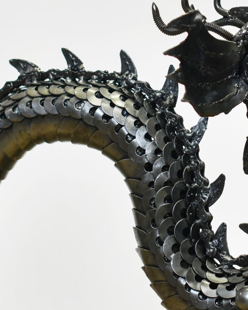 Bespoke Artist Made Chinese Dragon Ornament  Details