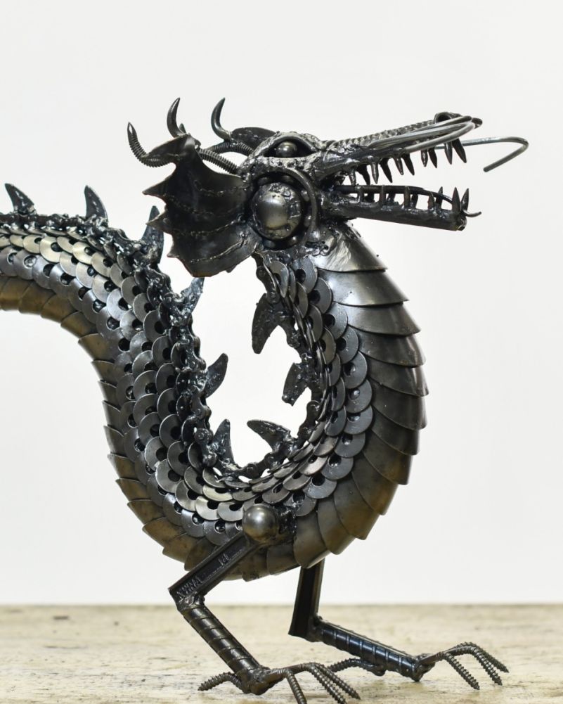 Bespoke Artist Made Chinese Dragon Ornament  Head