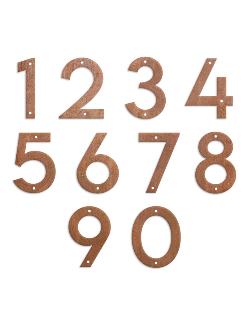 Rustic Steel 'Lemon Milk' Screw Fix Numbers