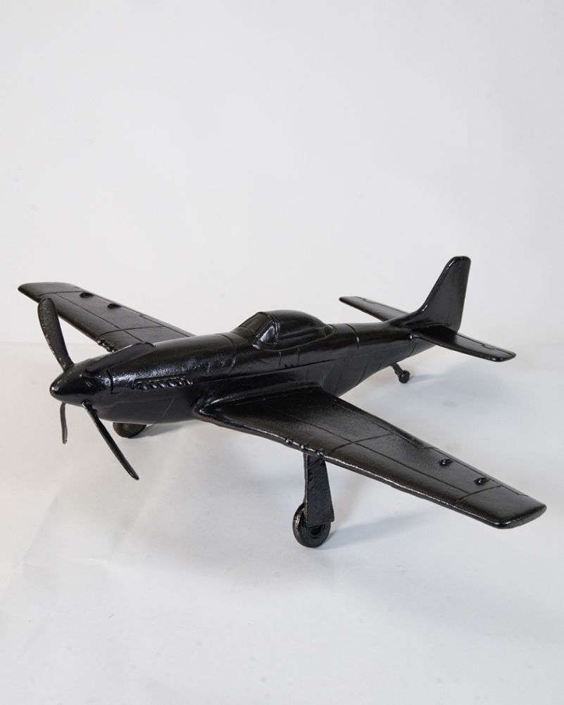 Black 'Squadron Mustang' Aeroplane Interior Ornament