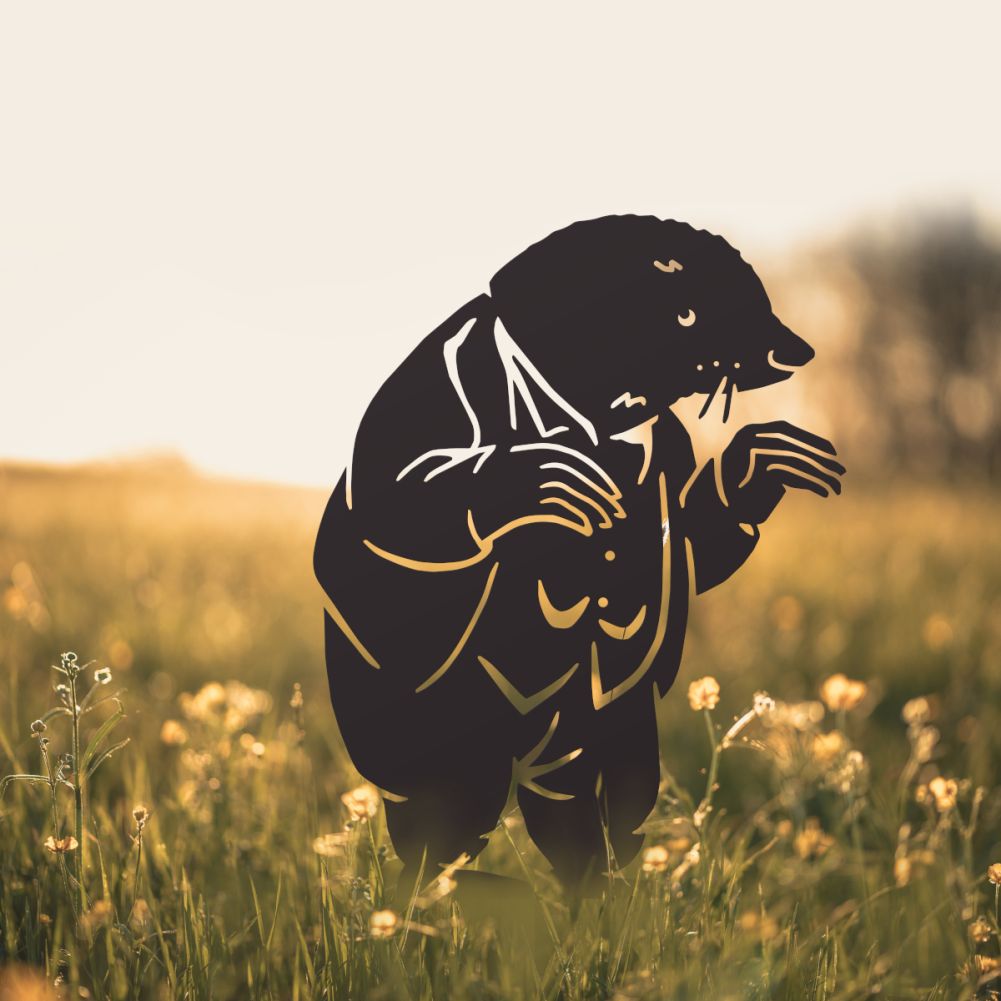 Black Mr Mole Silhouette