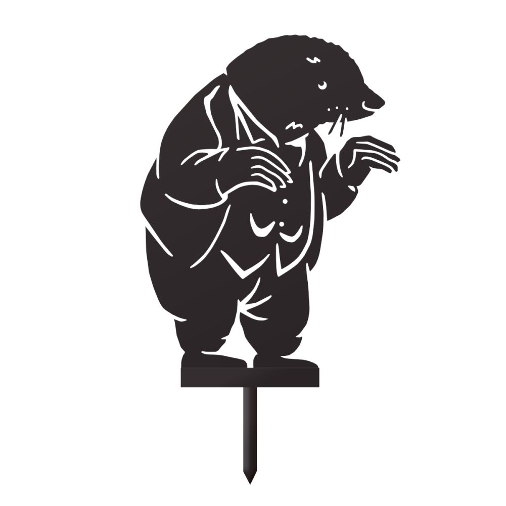 Black Mr Mole Silhouette