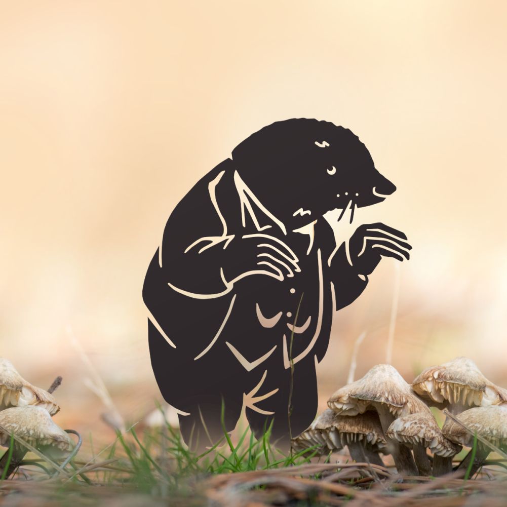 Black Mr Mole Silhouette