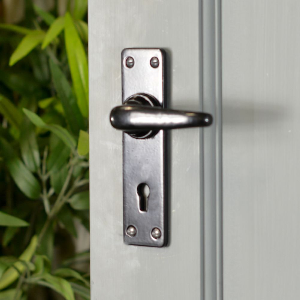 Black Smooth Lever Lock Set