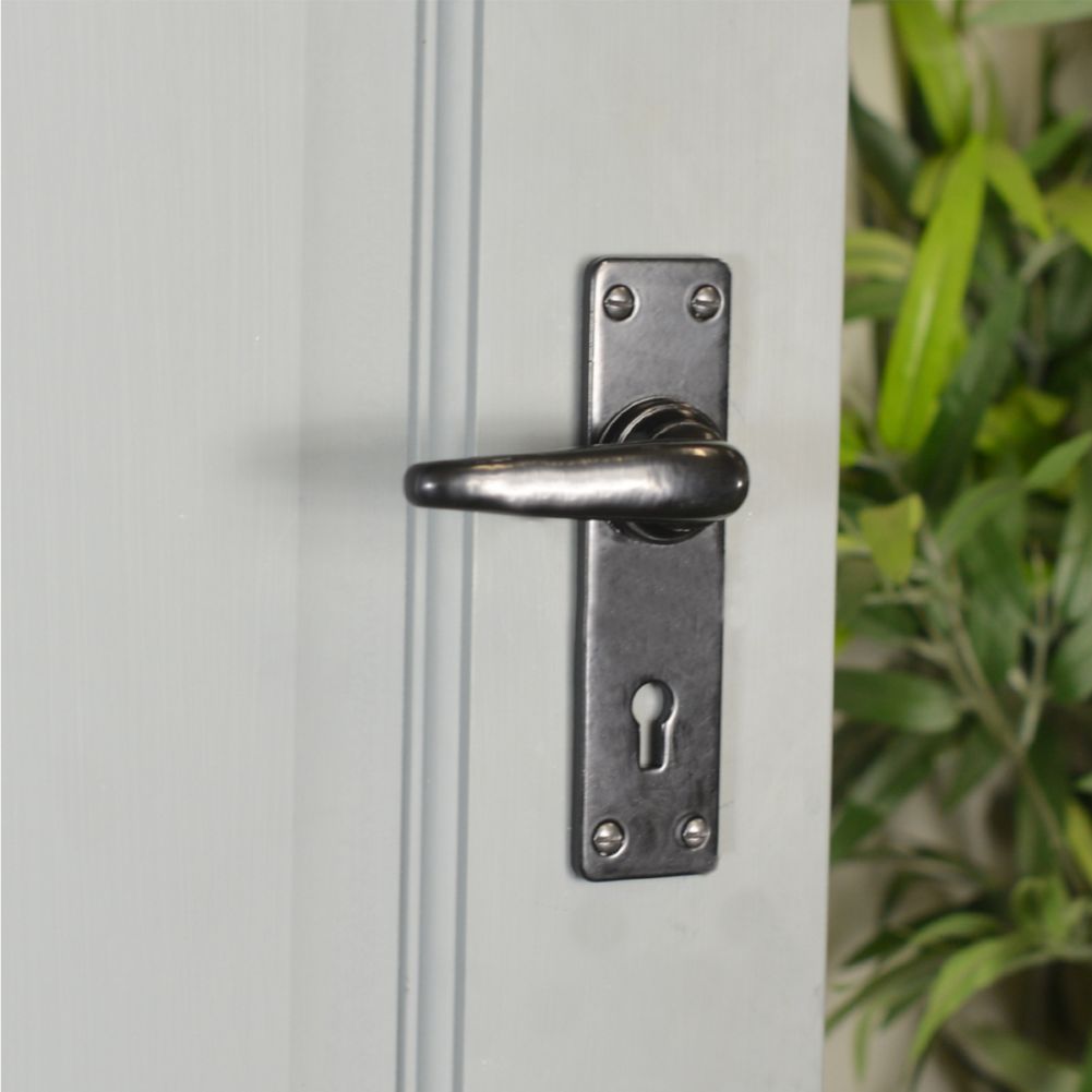Black Smooth Lever Lock Set