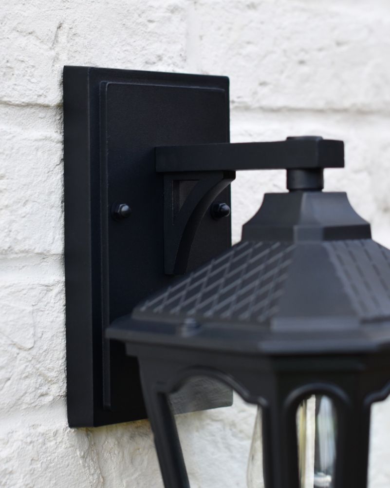 Black Victorian Aluminium Wall Lantern 